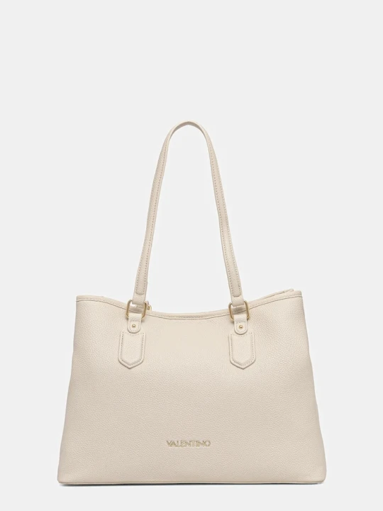Zdjęcie produktu Valentino Bags torebka shopper damska z imitacji skóry beżowy