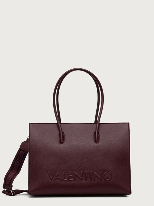 Zdjęcie produktu Valentino Bags torebka shopper damska z imitacji skóry BIANKA RE bordowy