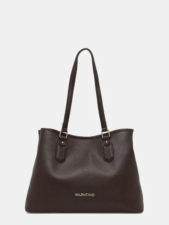 Zdjęcie produktu Valentino Bags torebka shopper damska z imitacji skóry brązowy