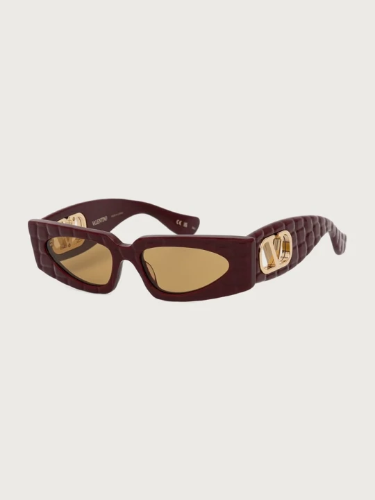 Zdjęcie produktu Valentino Eyewear okulary przeciwsłoneczne kocie oczy damskie bordowy