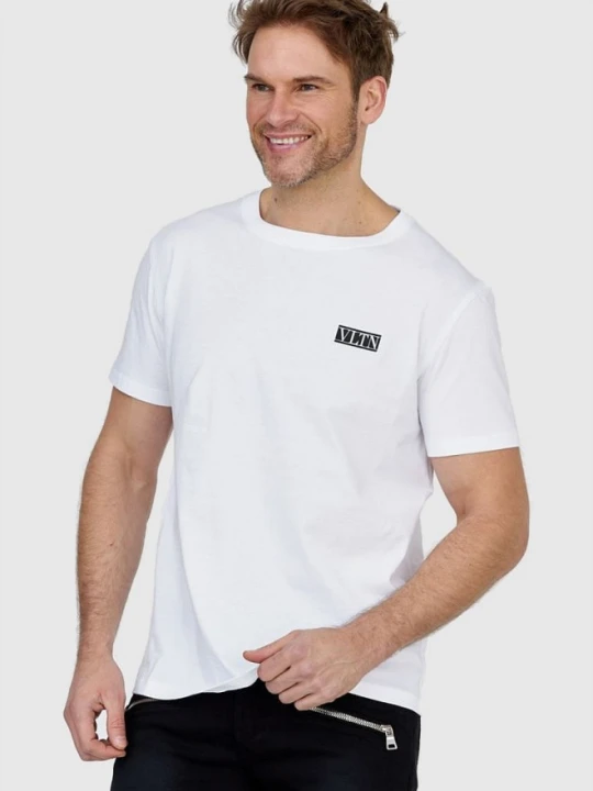 Zdjęcie produktu GARAVANI Biały t-shirt męski z logo vltn, Rozmiar XXL Valentino