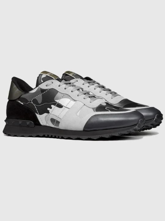 Zdjęcie produktu GARAVANI Sneakersy rockrunner w szarym kamuflażu, Rozmiar 45 Valentino