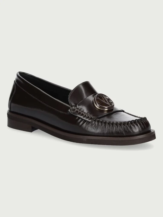 Zdjęcie produktu Valentino mokasyny damskie skórzane DRESS brązowy