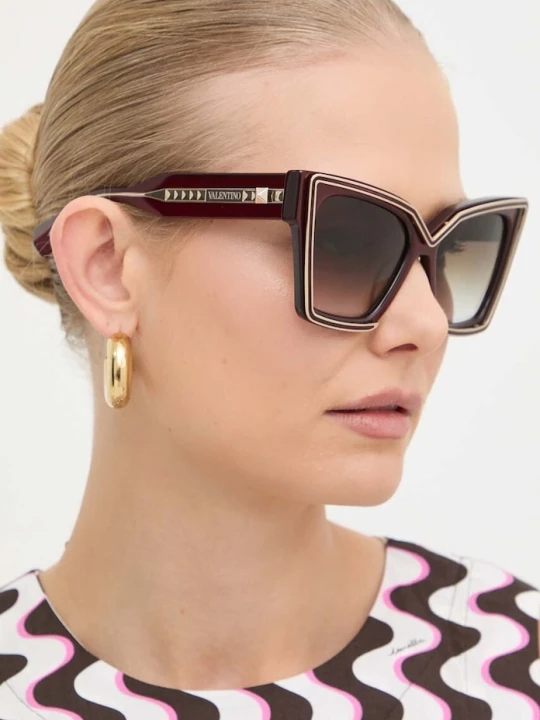 Zdjęcie produktu Valentino Eyewear okulary przeciwsłoneczne V - GRACE bordowy