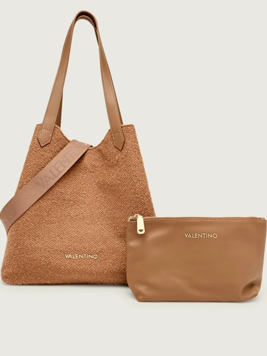 Zdjęcie produktu Valentino Shopperka + saszetka COURMAYEUR brązowy