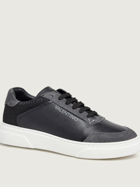 Zdjęcie produktu Valentino Skórzane sneakersy | zamsz czarny