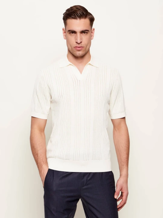 Zdjęcie produktu van Laack Polo Silus | Regular Fit ecru