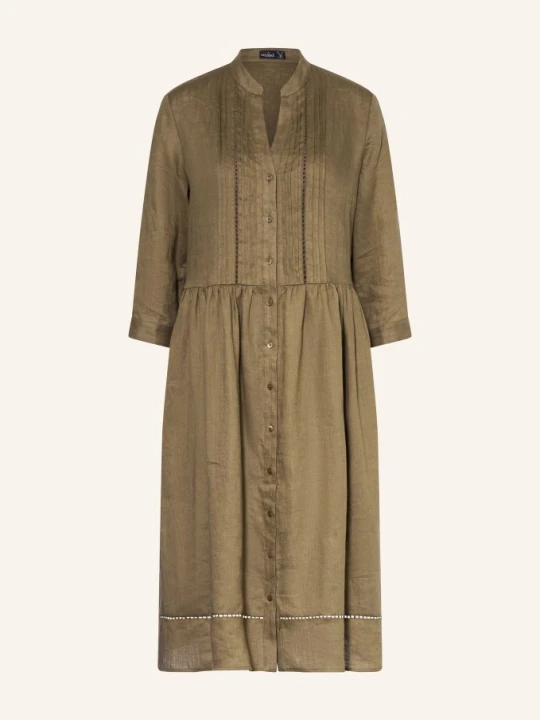 Zdjęcie produktu Van Laack Sukienka Lniana Vl-Kaimi-E Z Rękawami 3 / 4 beige KHAKI