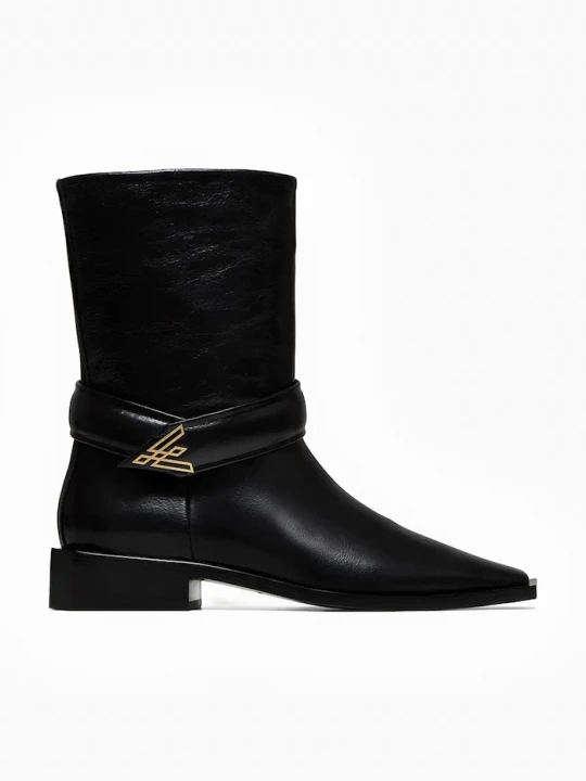 Zdjęcie produktu Vanda Novak botki skórzane ZOEY DEEP BLACK