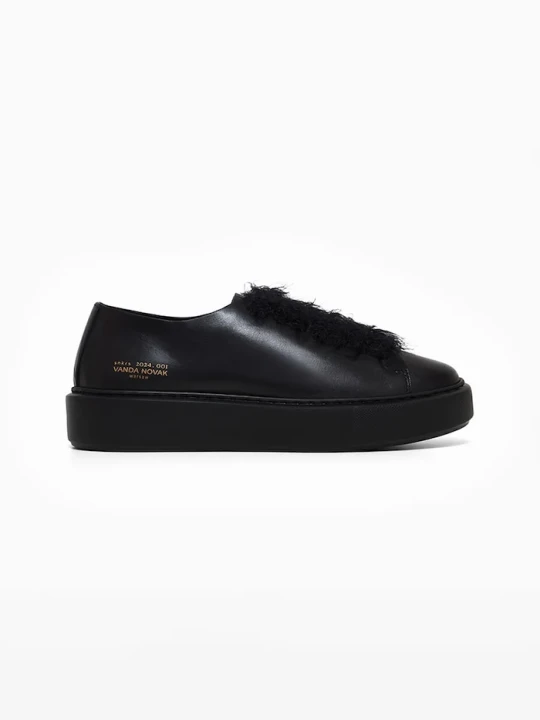 Zdjęcie produktu Vanda Novak sneakersy skórzane Grace czarny