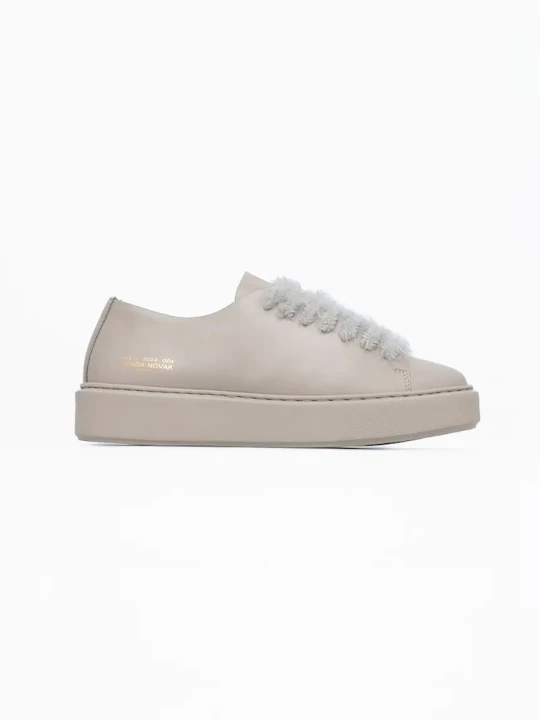 Zdjęcie produktu Vanda Novak sneakersy skórzane Grace szary
