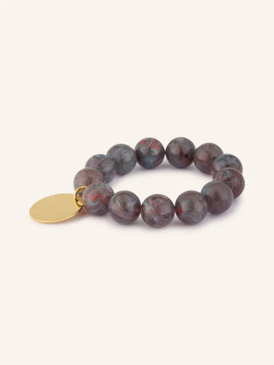 Zdjęcie produktu Vanessa Baroni Bransoletka Beads Flex grau szary