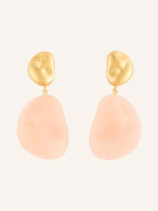 Zdjęcie produktu Vanessa Baroni Kolczyki Wiszące Double Nugget rosa różowy
