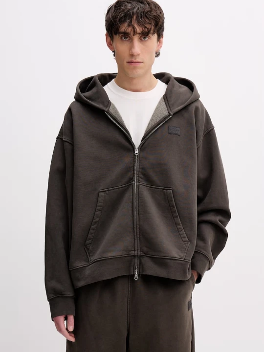 Zdjęcie produktu Vans bluza rozpinana z kapturem męska z bawełną Premium LX Full Zip zielony
