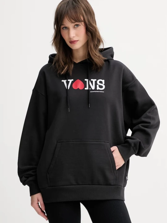 Zdjęcie produktu Vans bluza z kapturem damska bawełniana czarny