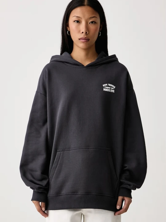 Zdjęcie produktu Vans bluza z kapturem damska bawełniana szary