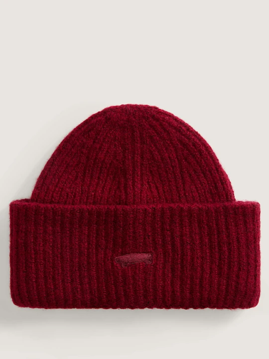 Zdjęcie produktu Vans - Czapka beanie Densmore Wide Cuff, Człowiek, Bordowy, Rozmiar: Jeden Rozmiar