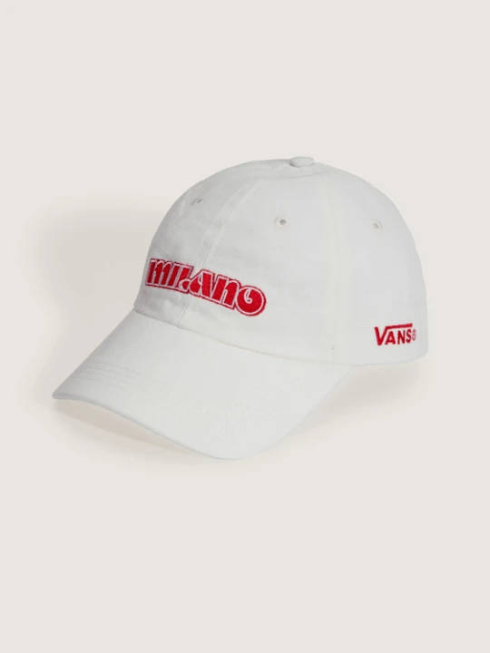 Zdjęcie produktu Vans - Czapka z daszkiem Milano Half Box Curved Bill Jockey, male, Biały, Size: Jeden Rozmiar