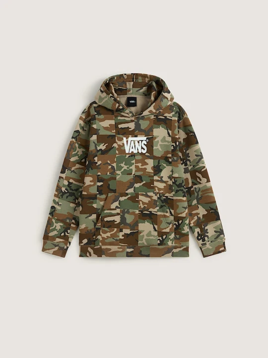 Zdjęcie produktu Vans - Dziecięca bluza z kapturem Checker Camo Pullover (8-14 lat)unisex, Brązowy