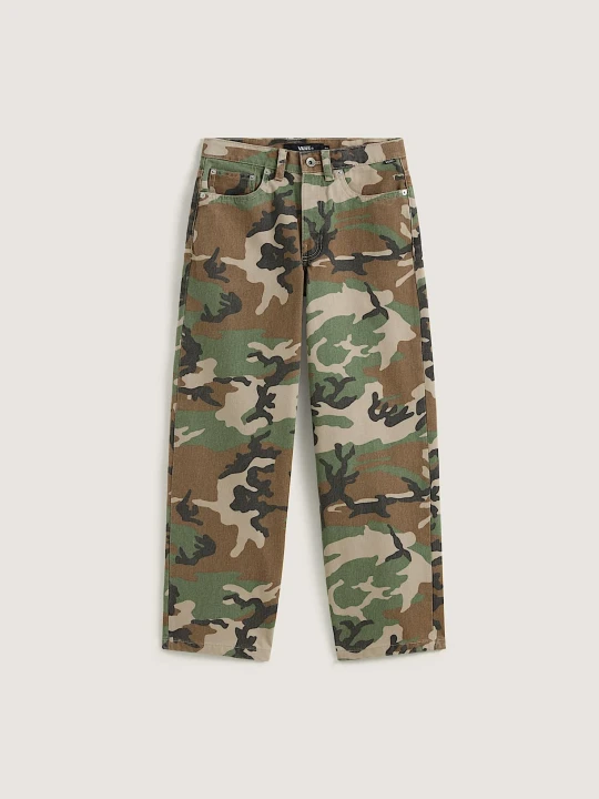 Zdjęcie produktu Vans - Dziecięce spodnie dżinsowe Check-5 Baggy AOP (8-14 lat)unisex, Zielony