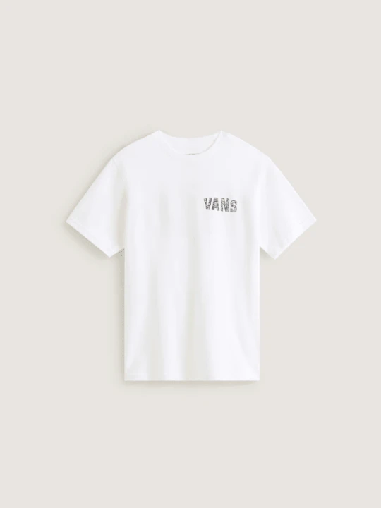 Zdjęcie produktu Vans - Dziecięcy T-shirt Racing Flames (8-14 lat)unisex, Biały