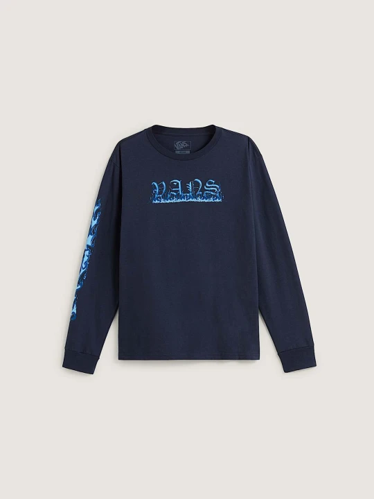 Zdjęcie produktu Vans - Dziecięcy T-shirt z długim rękawem Inferno (8-14 lat)unisex, Niebieski