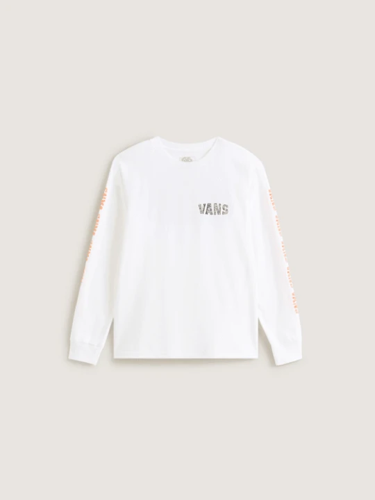 Zdjęcie produktu Vans - Dziecięcy T-shirt z długim rękawem Racing Flames (8-14 lat)unisex, Biały