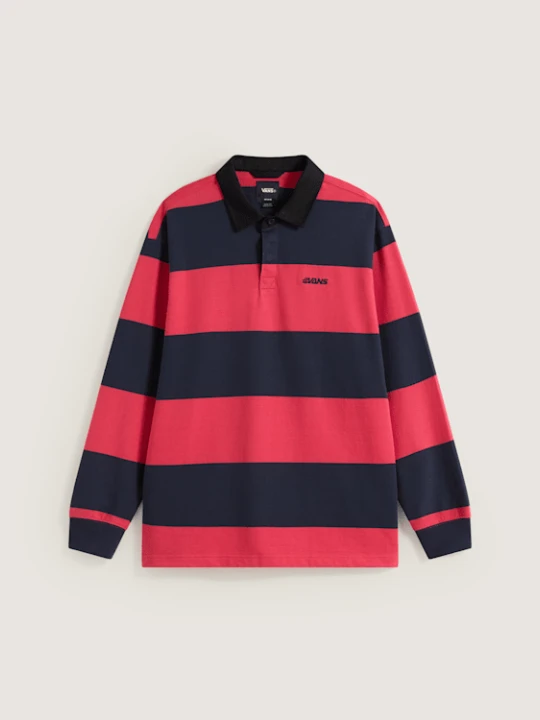 Zdjęcie produktu Vans - Koszulka polo Ward Stripe Rugby Knit, male, Czerwony
