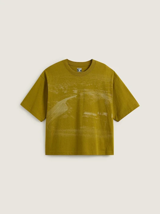 Zdjęcie produktu Vans - Krótki T-shirt Skate Hillz Bomb by Atiba Jefferson, Człowiek, Złoty