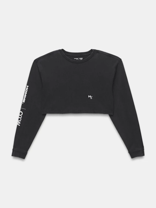 Zdjęcie produktu Vans - OTW Homme Girls LS Crop Tshirt Washed Black, female, Czarny