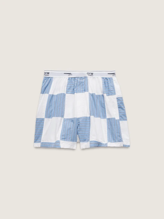 Zdjęcie produktu Vans - OTW Homme Girls Patchwork Boxer Short Azurine, female, Niebieski