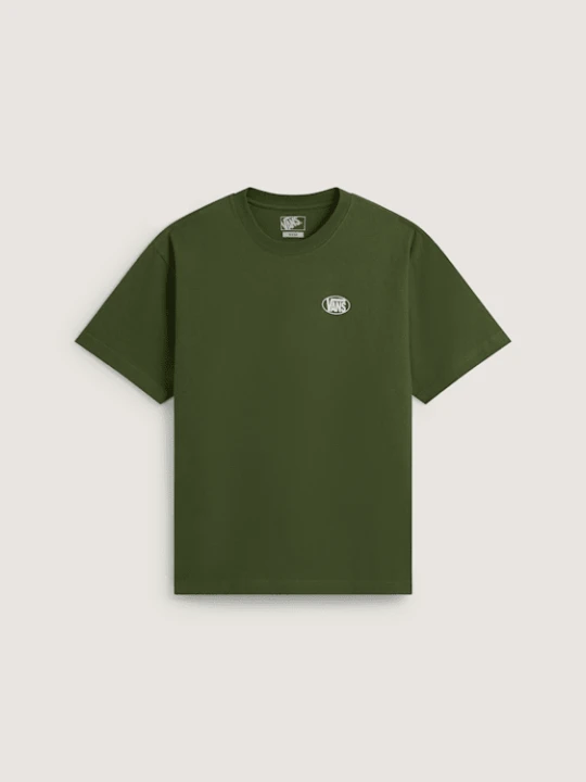 Zdjęcie produktu Vans - Oval Logo Loose SS Tee Green Balsam, male, Zielony