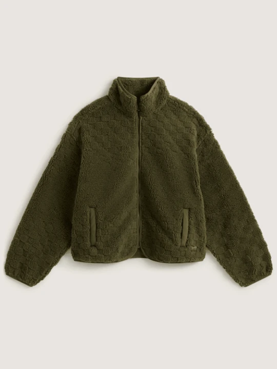 Zdjęcie produktu Vans - Queens High Pile Jacket Mossy Olive, female, Zielony