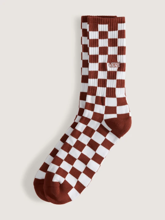 Zdjęcie produktu Vans - Skarpety Checkerboard Crew (1 para), male, Brązowy, Size: S (34.5-38​)