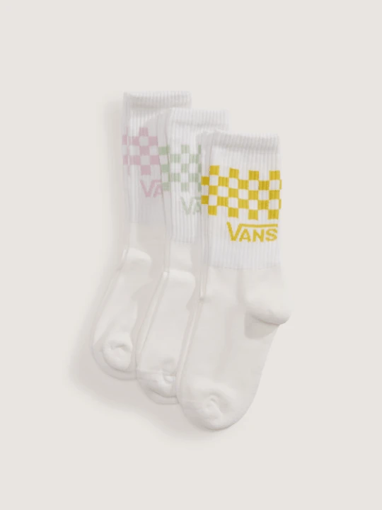 Zdjęcie produktu Vans - Skarpety Classic Check Crew (3 pary)unisex, Biały
