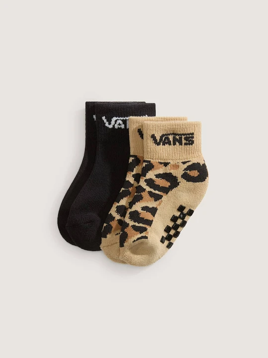 Zdjęcie produktu Vans - Skarpety niemowlęce Classic Crew (2 pary)unisex, Beżowy, Rozmiar: 0 - 12 miesięcy