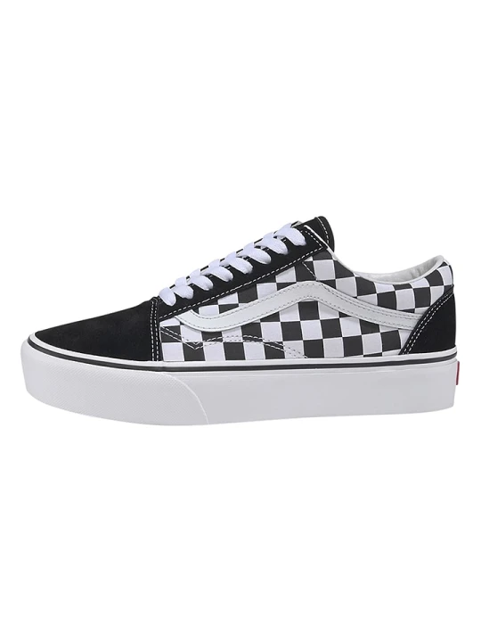 Zdjęcie produktu Vans Skórzane sneakersy "Old Skool Platform" w kolorze czarno-białym rozmiar: 45