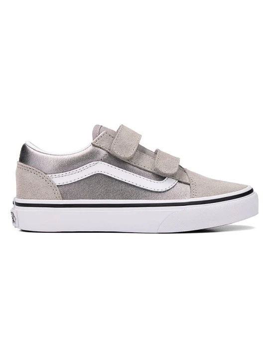 Zdjęcie produktu Vans Skórzane sneakersy "Old Skool V" w kolorze szaro-srebrnym rozmiar: 34