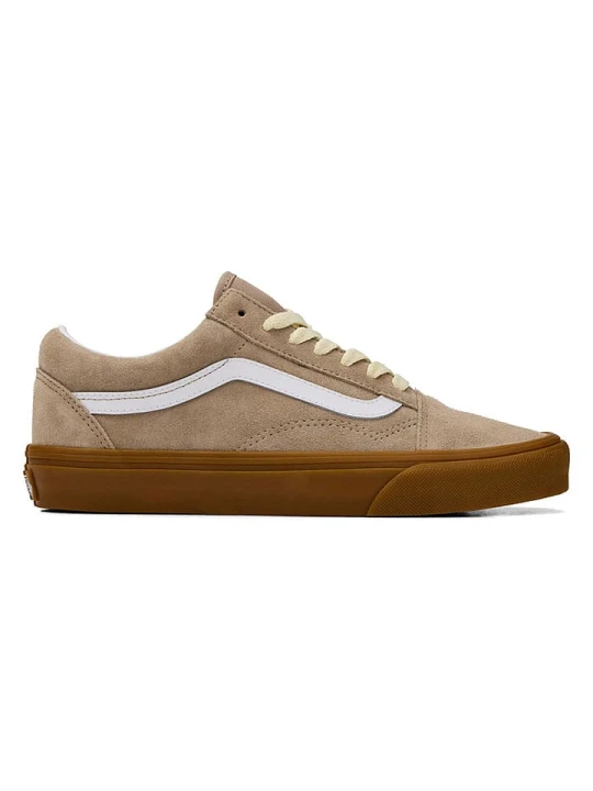 Zdjęcie produktu Vans Skórzane sneakersy "Old Skool" w kolorze beżowym rozmiar: 38, 5