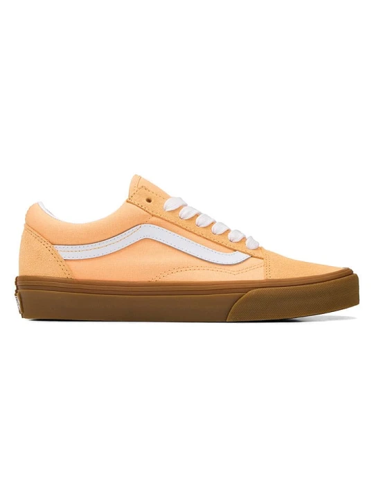 Zdjęcie produktu Vans Skórzane sneakersy "Old Skool" w kolorze pomarańczowym rozmiar: 37