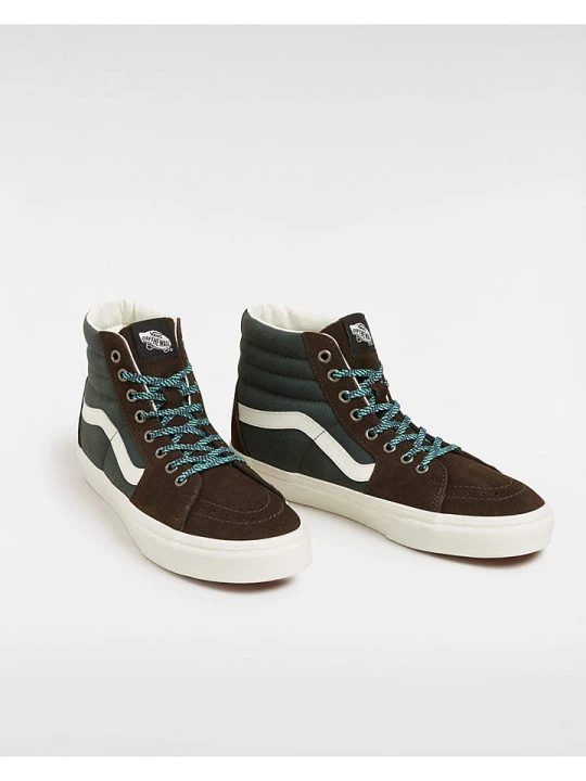 Zdjęcie produktu Vans Skórzane sneakersy "SK8 Hi" w kolorze brązowo-zielonym rozmiar: 36