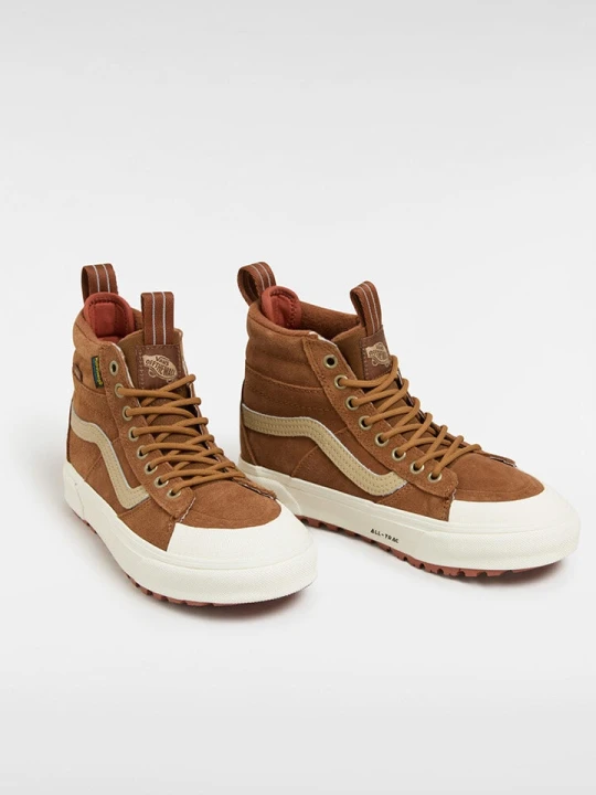 Zdjęcie produktu Vans Skórzane sneakersy "Sk8-Hi" w kolorze jasnobrązowym rozmiar: 36