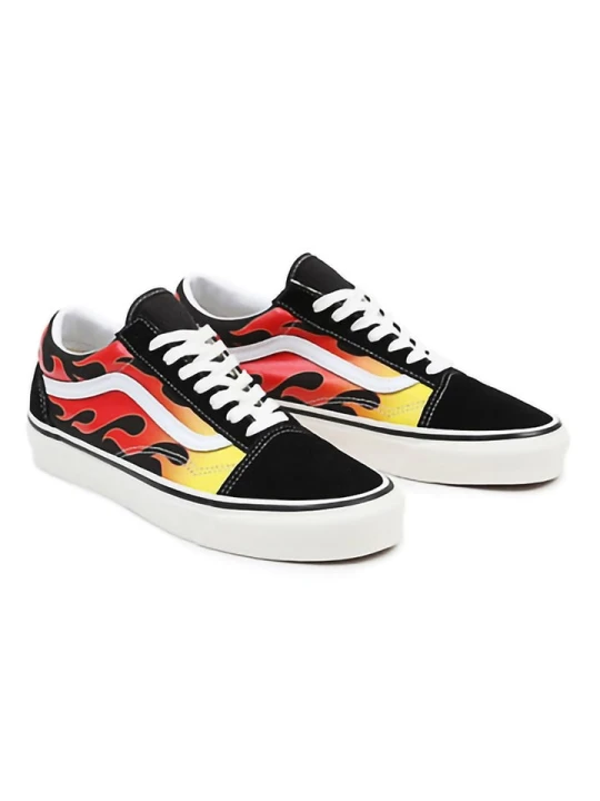 Zdjęcie produktu Vans Skórzane sneakersy w kolorze czarno-czerwonym rozmiar: 37