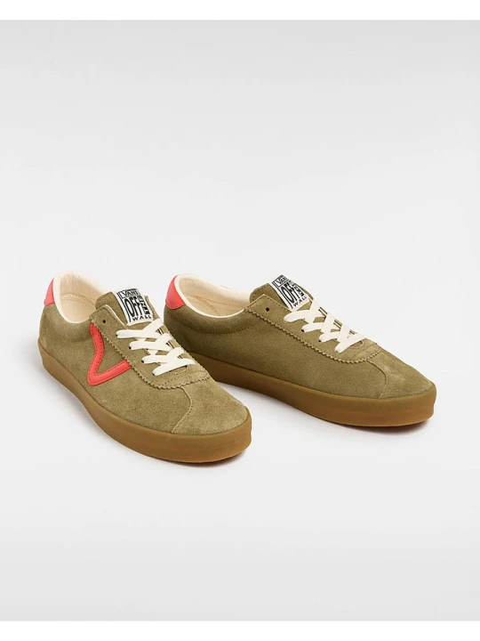 Zdjęcie produktu Vans Skórzane sneakersy w kolorze khaki rozmiar: 35