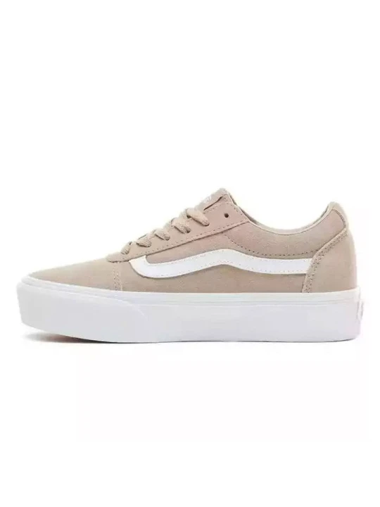 Zdjęcie produktu Vans Skórzane sneakersy "Ward Platform" w kolorze beżowym rozmiar: 40