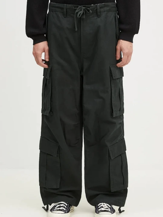 Zdjęcie produktu Vans spodnie bawełniane Premium Classics LX Baggy Cargo Pant turkusowy
