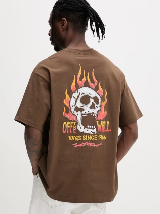 Zdjęcie produktu Vans t-shirt basic męski bawełniany brązowy