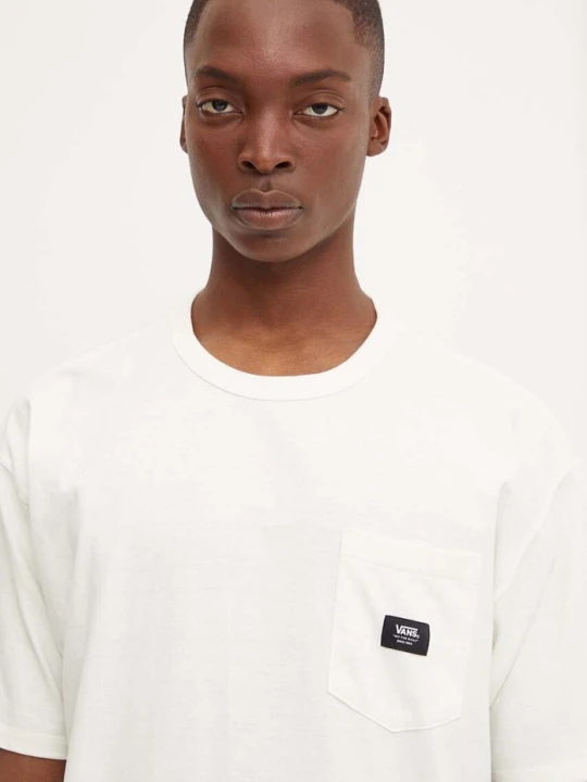 Zdjęcie produktu Vans t-shirt bawełniany beżowy
