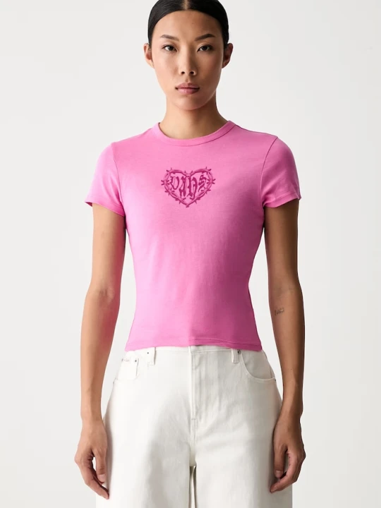 Zdjęcie produktu Vans T-shirt damski bawełniany różowy