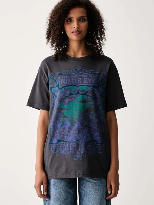 Zdjęcie produktu Vans T-shirt damski bawełniany szary